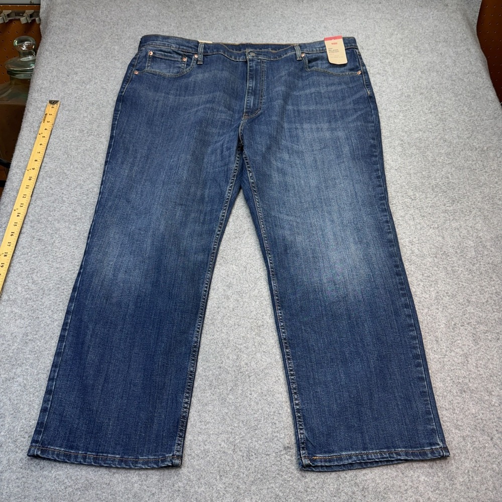 Levi's Men's Jeans 559 Relaxed Straight Medium Wash Stretch 48x29 Zip Fly NWT